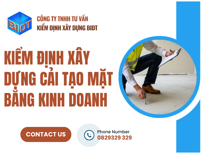 Kiểm định xây dựng cải tạo mặt bằng kinh doanh
