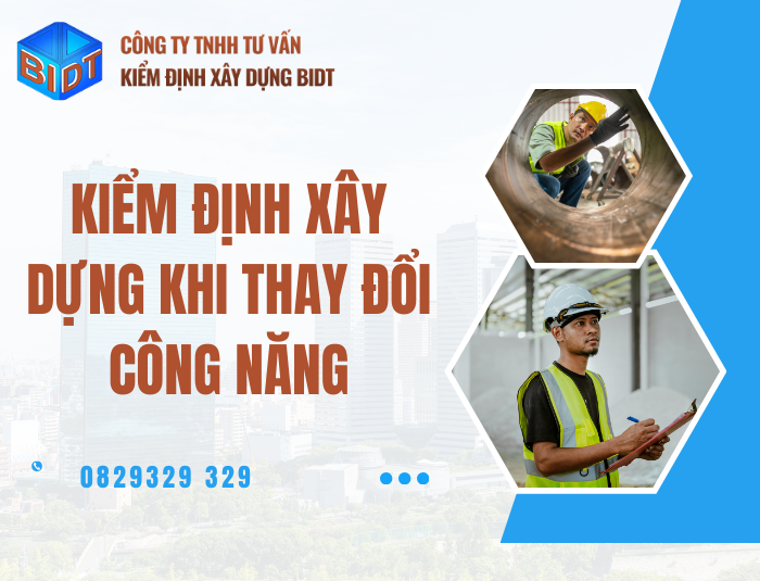 Kiểm định xây dựng khi thay đổi công năng