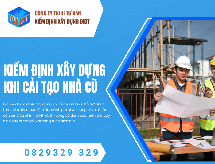 Kiểm định xây dựng khi cải tạo nhà cũ
